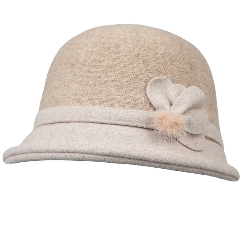 Mom's New Stylish Autumn-winter Trendy Grandma's Fisherman Hat for Winter Mid-aged and Elderly Women Old Lady's Warm Hat