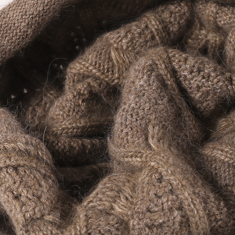 2025 New Fall/Winter Retro Rolled up Warm Knitted Hat  Japanese-style Cool Hat