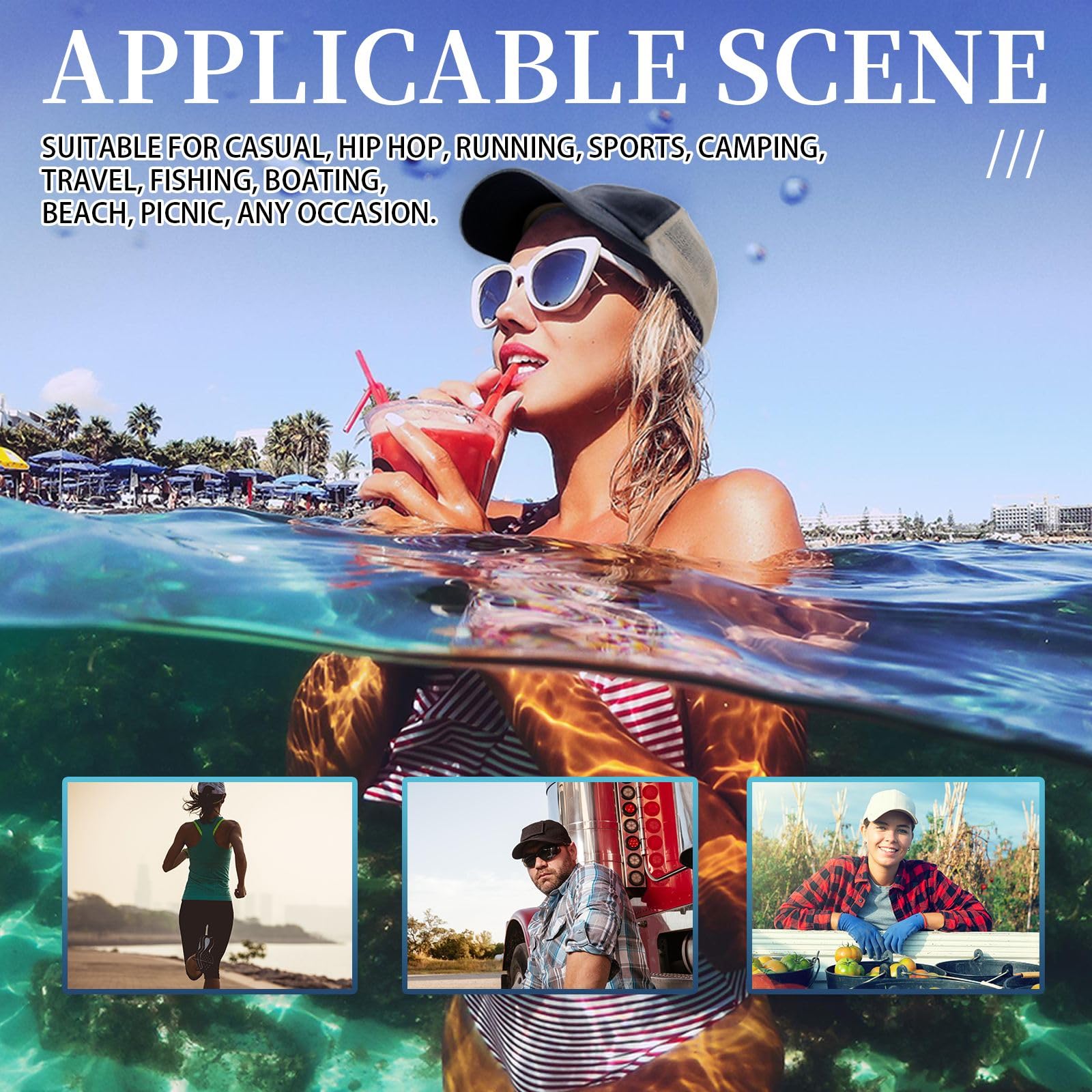 Summer Custom Unisex Sporty Casual Outdoor Beach Travel Adjustable Protection Tennis Trucker Caps