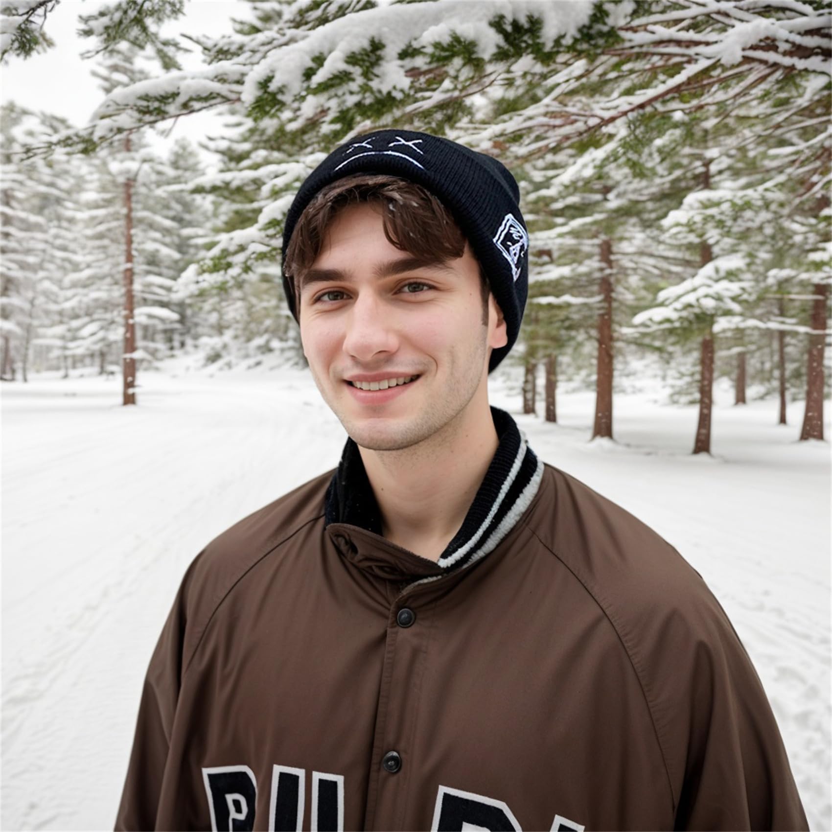 Unisex Custom Winter Knitted Beanie Hat Cuffed Ribbed Woven Free Size Business Cotton Digital Printing Wholesale Custom Beach