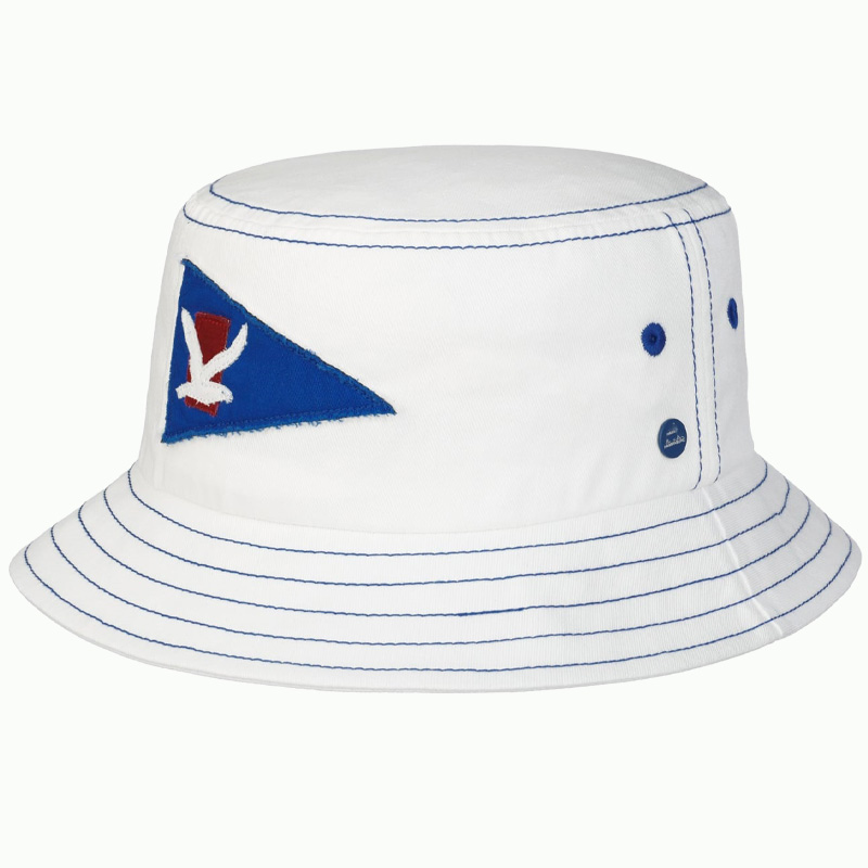 Custom Printed UV Contrasting Coloured Bucket Hat Fashionable Unisex Fishing Hat with Cartoon Pattern for Casual Scene