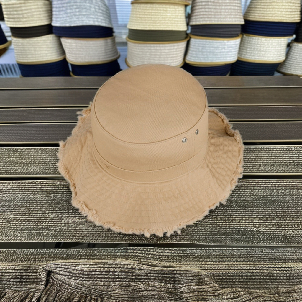 Design 100% Cotton Bucket Hat With Chin Strap Uv protection Embroidery logo Sun Hat Fishing Fashion Bucket Hat for Unisex