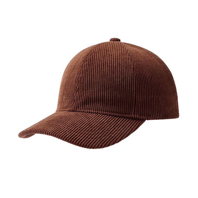 High Quality Corduroy 6 Anel Baseball Cap Simple and Elegant American Style with Custom Logo and Printed Pattern
