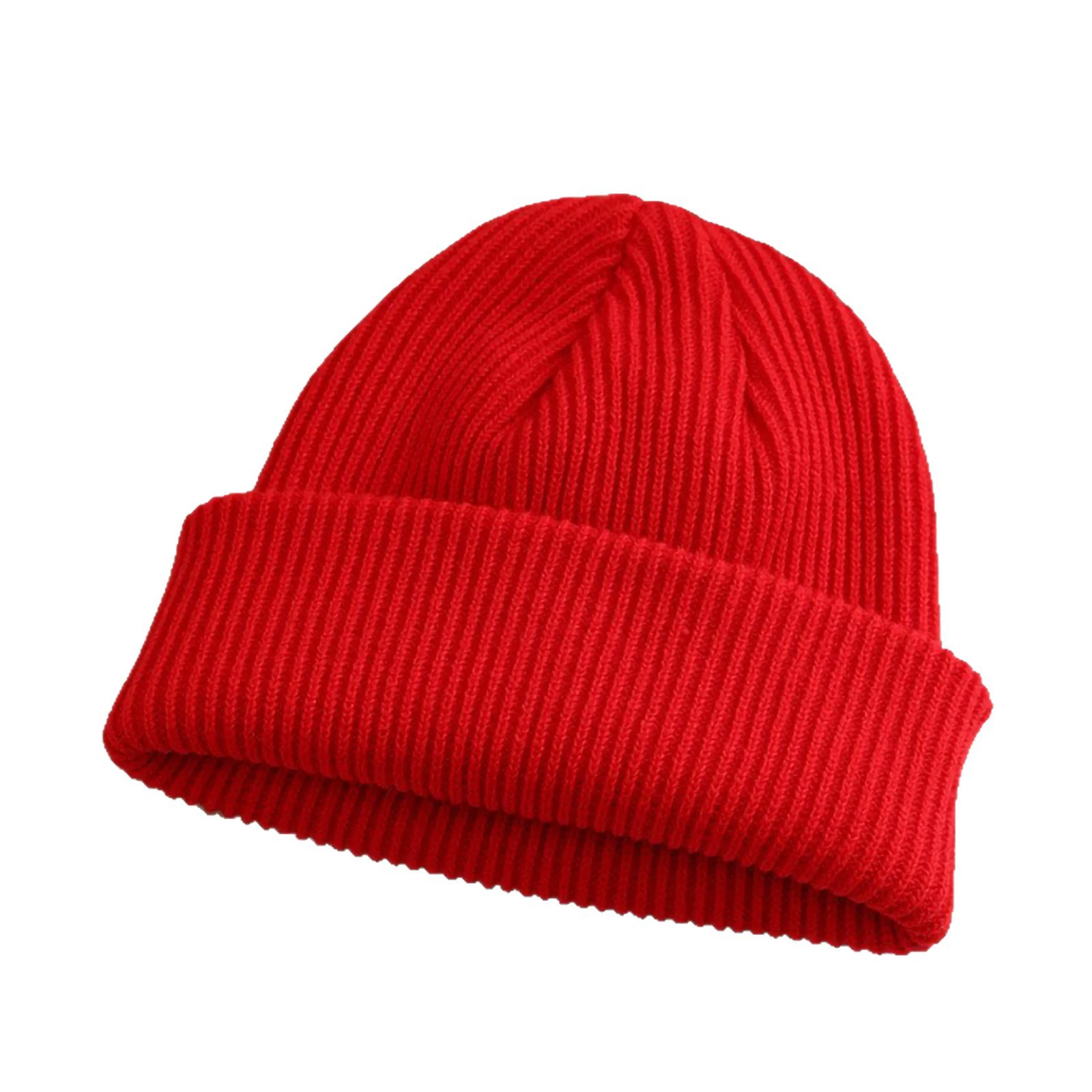 Pure-Color Fashion Beanie Hat Winter Autumn Warm Skull Cap for Men & Women Custom Logo Included for Travel