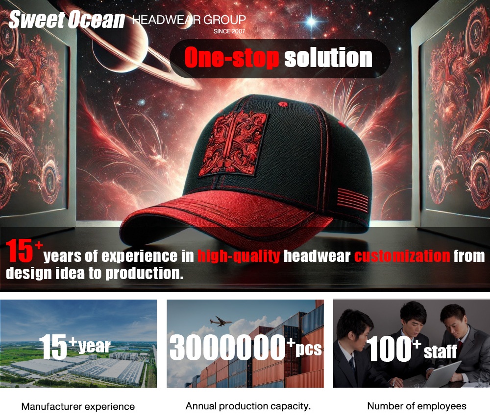 Manufacturer Custom 6-Panel Twill Cotton Sporty Baseball Cap Fashionable 6-Panel Hat Rubber Logo Metal Line Embroidery Puff