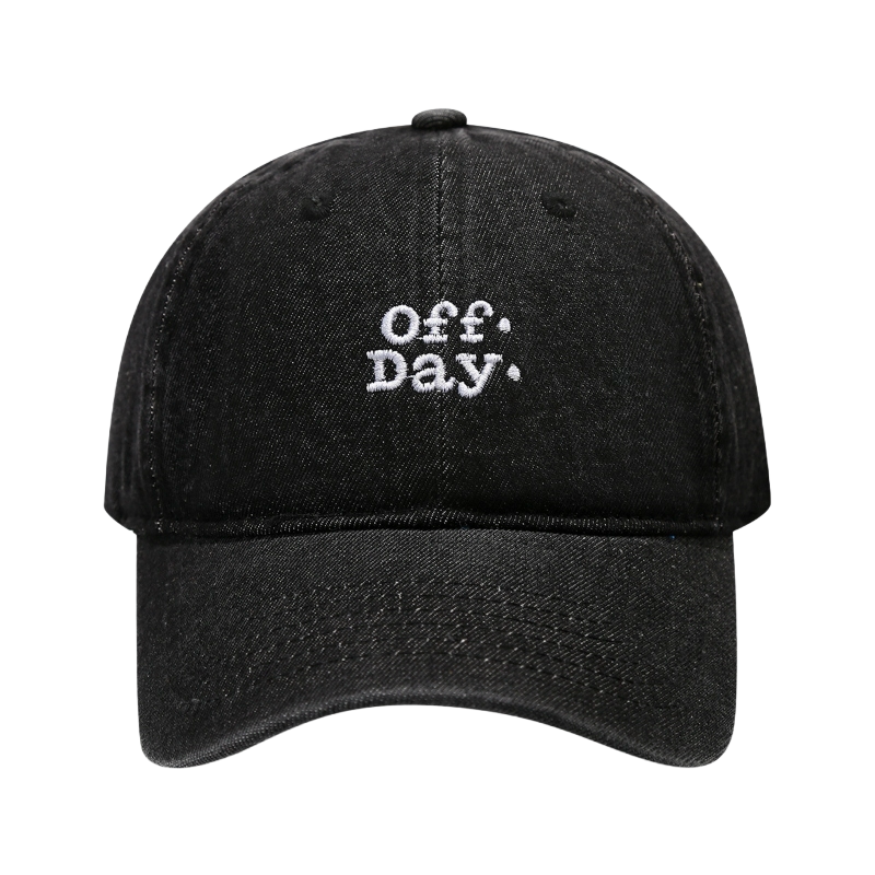 Custom Logo Embroidery Letter 2025 Sporty 6-Panel Denim Baseball Caps Common Fabric Feature