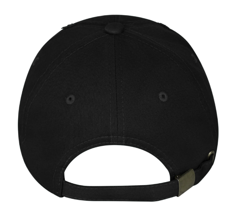 2026 Hot Selling Distressed Black Embroidered Logo Dad Hat Vintage Wash Cotton Adjustable Cap for Unisex Streetwear Fashion Cap