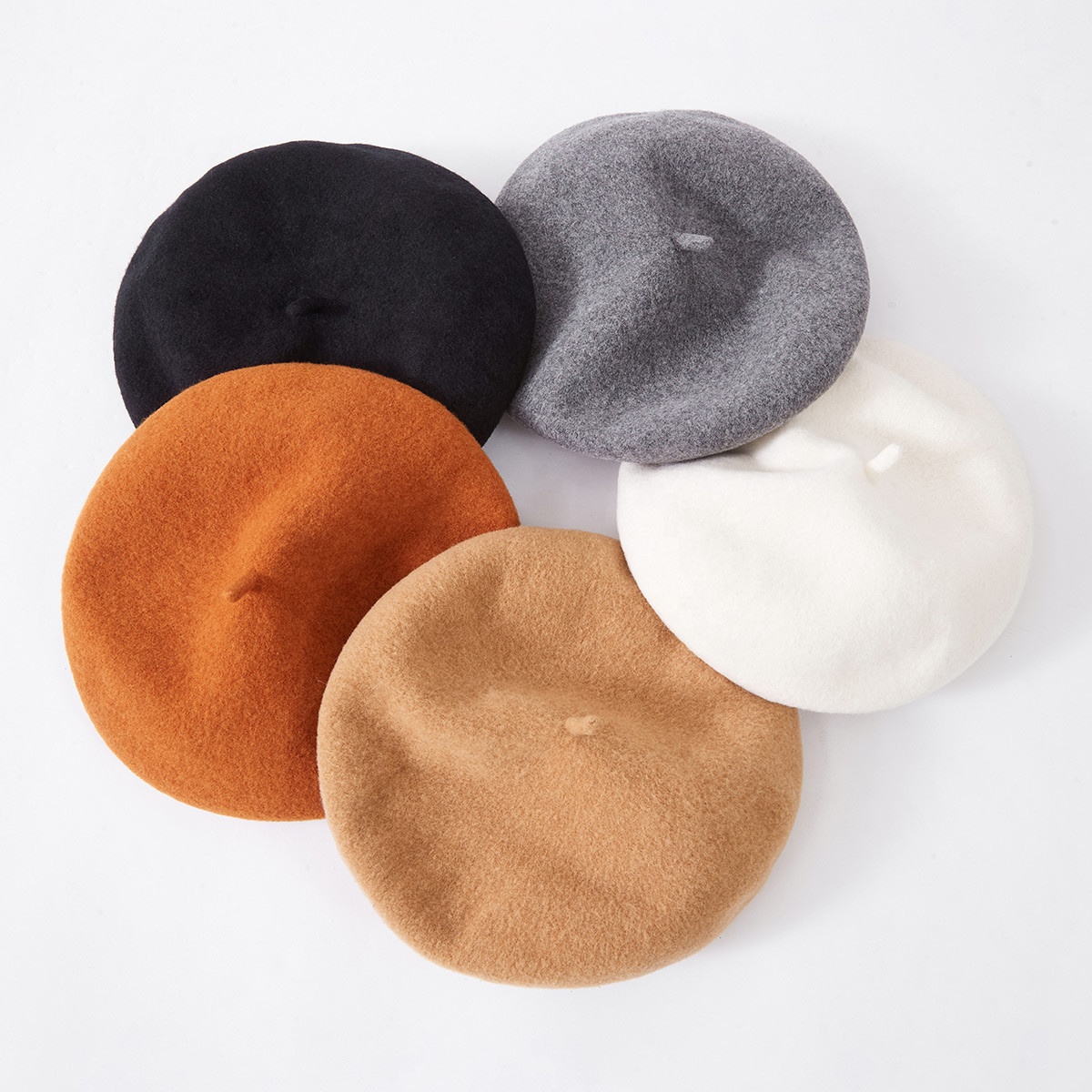 High Quality 100% Wool Winter Beanie Cap Custom Logo Embroidery for Women's Travel