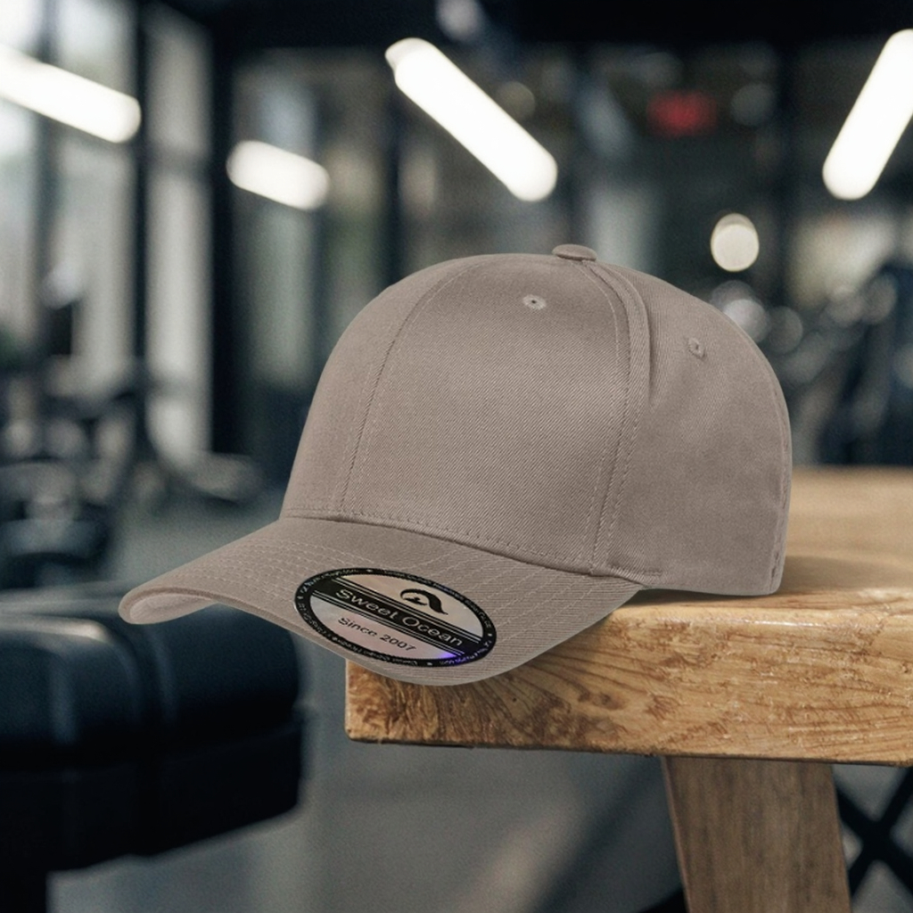 Stylish American Sporty Design 6-Panel Twill Cotton Baseball Cap High Quality Custom Black Solid Oxford Curved Bows Fashionable