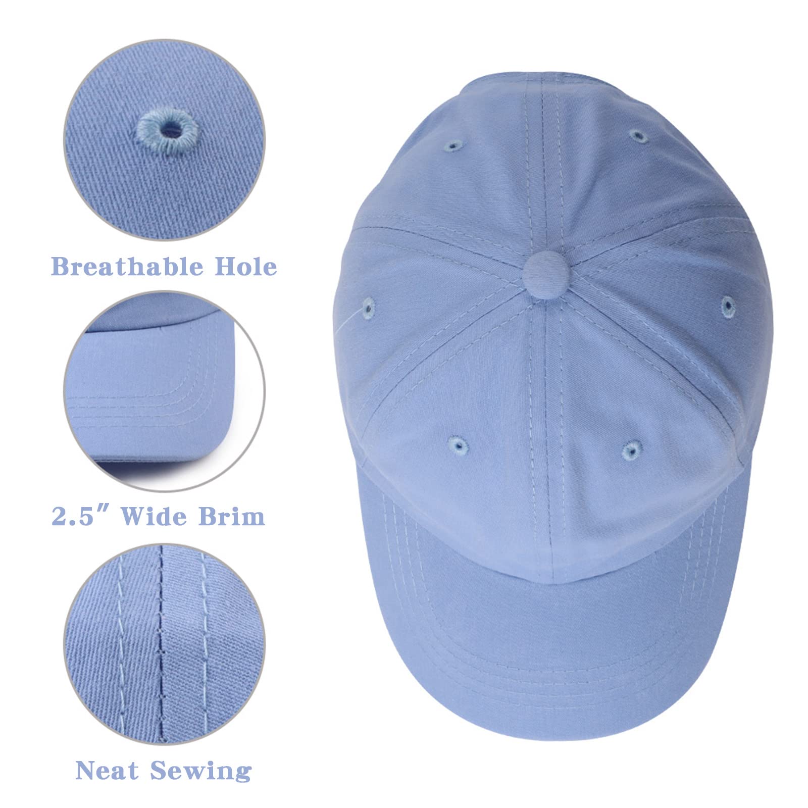 Wholesale Custom Logo 6-Panel Common Fabric Unisex Adjustable Sporty Style Baseball Cap for All Seasons Running