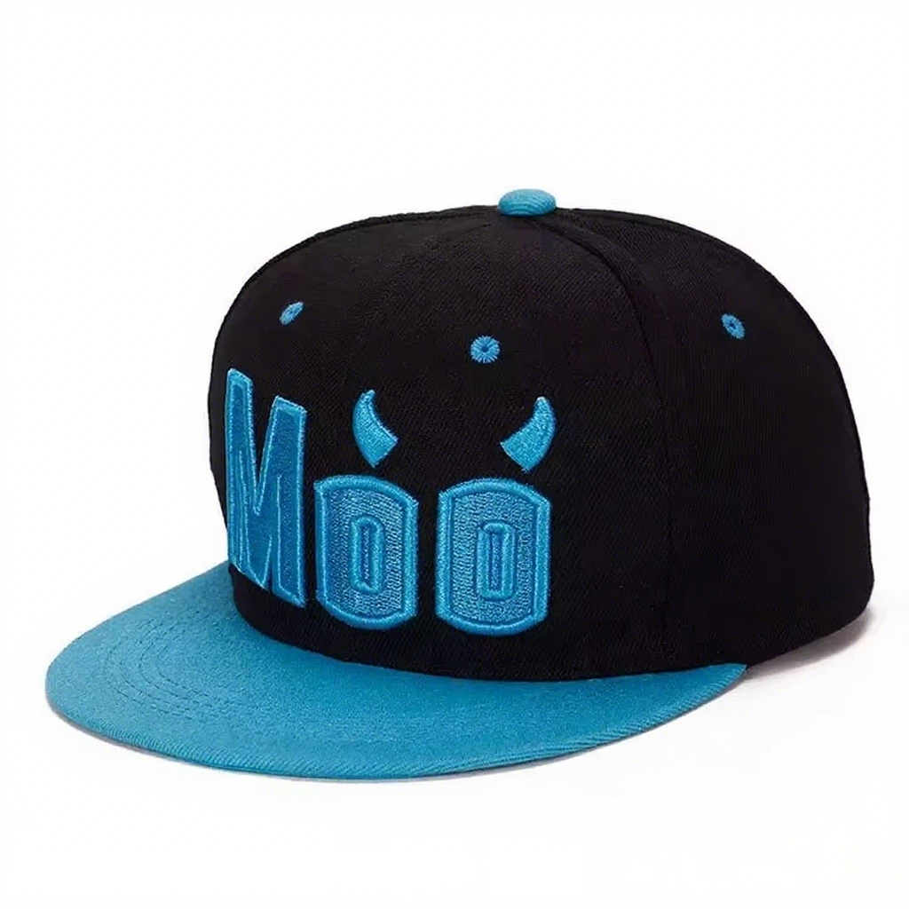 100% Twill Cotton Snapback Cap Sporty Style 3D Embroidery for Outdoor Performance Relaxed