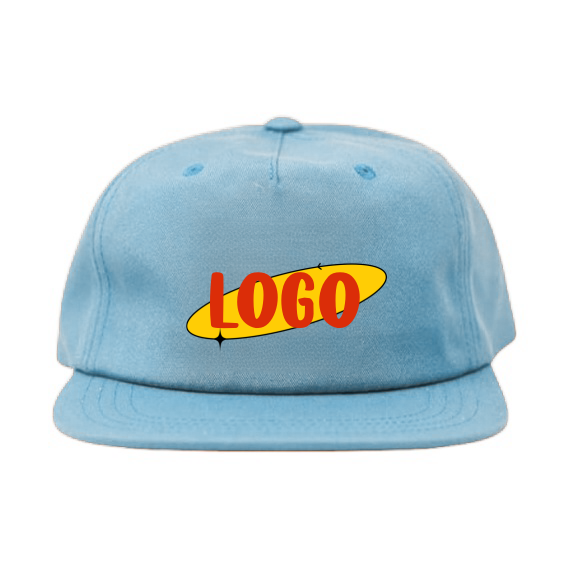 2024 Unisex Custom 5 Panel Snapback Embroidery Logo Animal Hemp Cotton Canvas Fashionable Unstructured 5-Cap Set for Sports