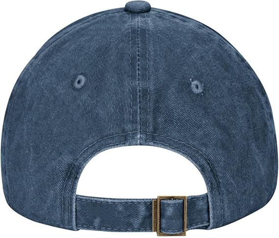 Black Classic Washed Denim Baseball Cap Dominican Republic Picture Adjustable Cotton Hat for Men & Women