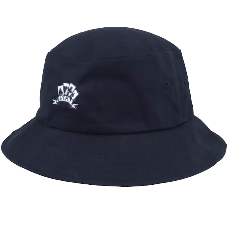 Lucky Cards Custom Embroidered Logo Bucket Hat Wide Brim Sun Protection Fisherman Hat for Adults for Daily & Casual Use