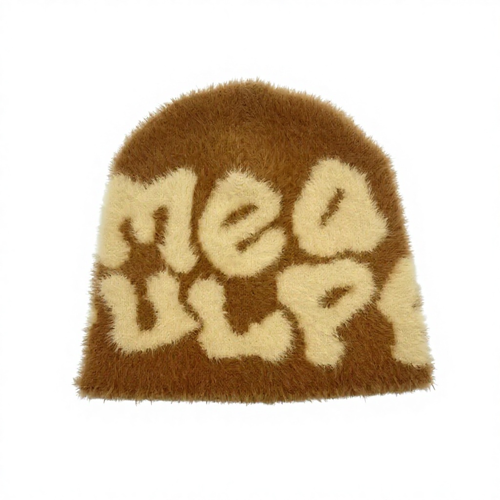 Minimalist Plush Letter Jacquard Acrylic Unisex Casual Outdoor Beanie