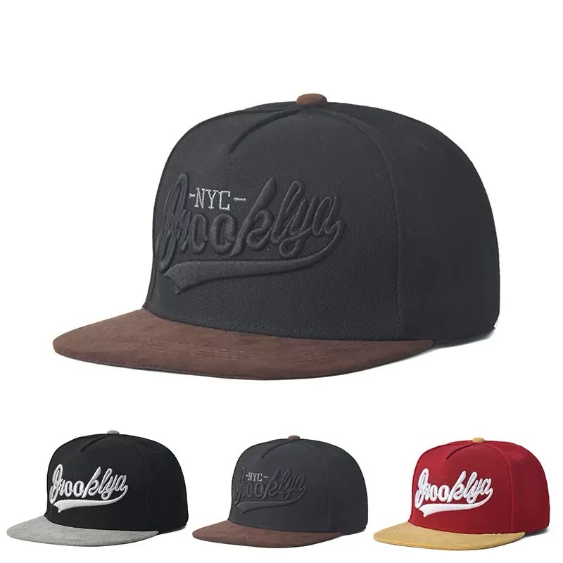 Best-Selling Brooklyn Baseball Snapback Hat American Street Hip-Hop Style Casual Canvas Fabric with Embroidered Letter Pattern