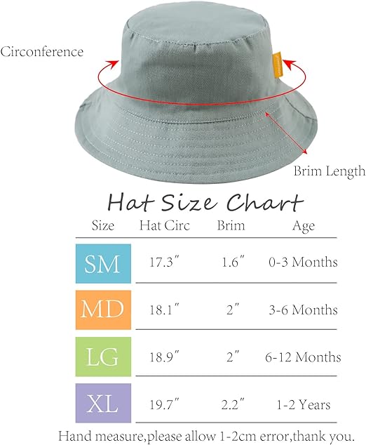 Custom Kids Beach Caps Summer Sun Protection Cotton Bucket Hats for Infants & Toddlers Boys & Girls Featuring Cartoon String