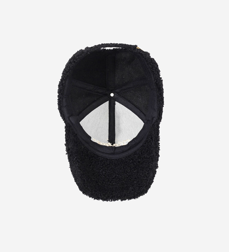 New Winter and Autumn 6-Panel Baseball Cap for Ladies-Letter Pattern Thick Warm Fashionable Street Wear