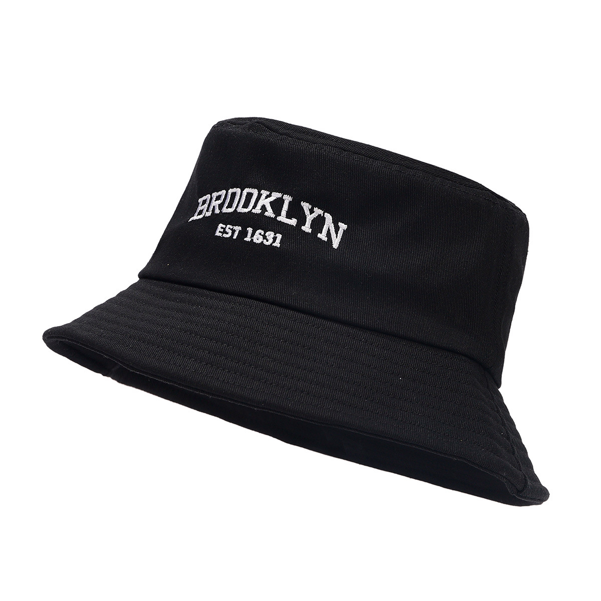 Spring/Summer New Style Simple Letter Embroidery Fisherman Cap Fashionable Foldable Bucket Hat for Both Men and Women
