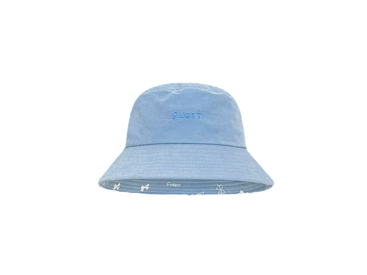 Reversible Screen Printing Bucket Hat Flat Embroidered Sun Hat for Unisex Outdoor Travel Daily Four Seasons Versatile Cap