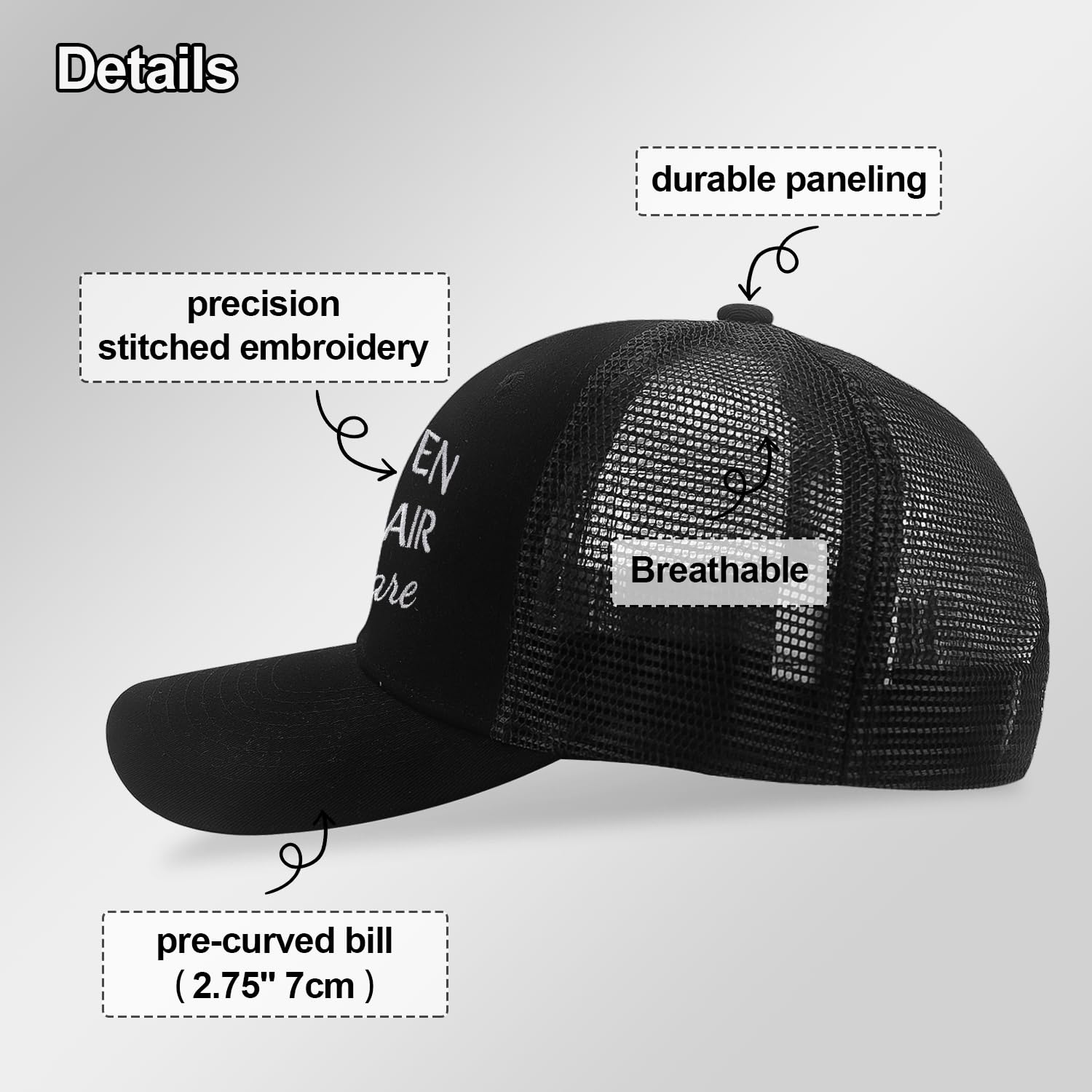 Custom 6-Panel Baseball Caps High Quality Adjustable Breathable Quick-drying 100% Cotton Customizable Logo for Outdoor Beach Use