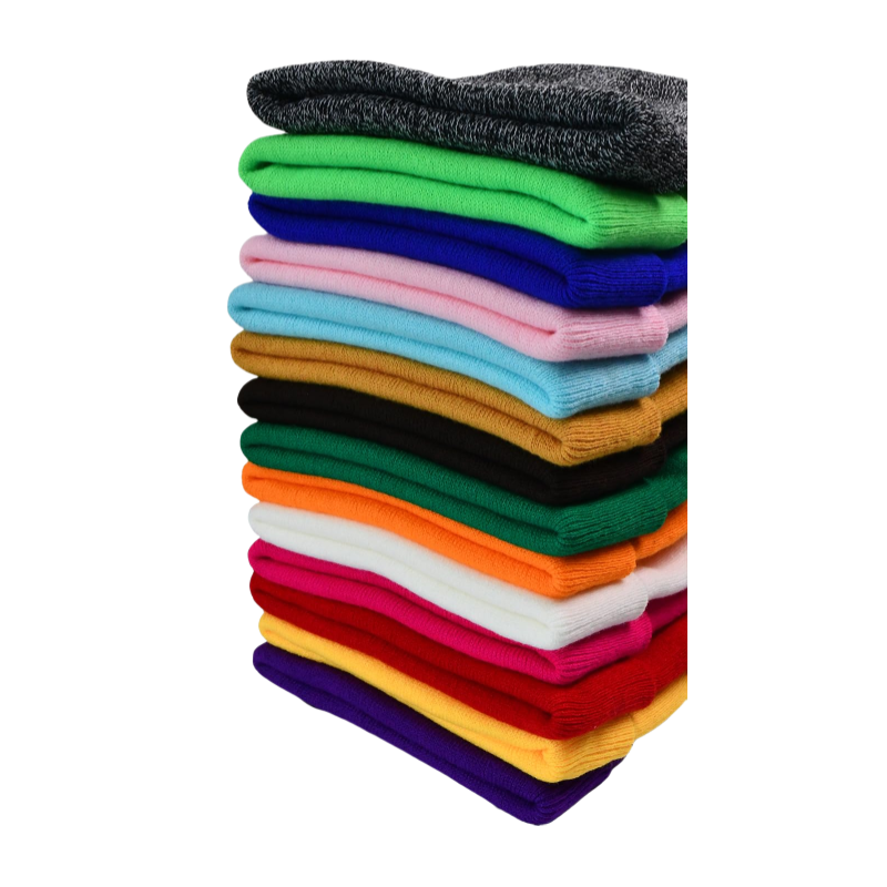 Custom 100% Acrylic Beanie High Quality Warm Knitted Hat for Men and Women Outdoor Business Wear with Printed Letter Pattern