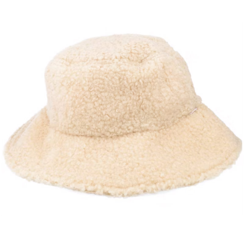 Custom Designed Oatmeal Bucket Hats for Kids Winter Warm Fashion Wholesale-Casual Daily Use with Cartoon Pattern