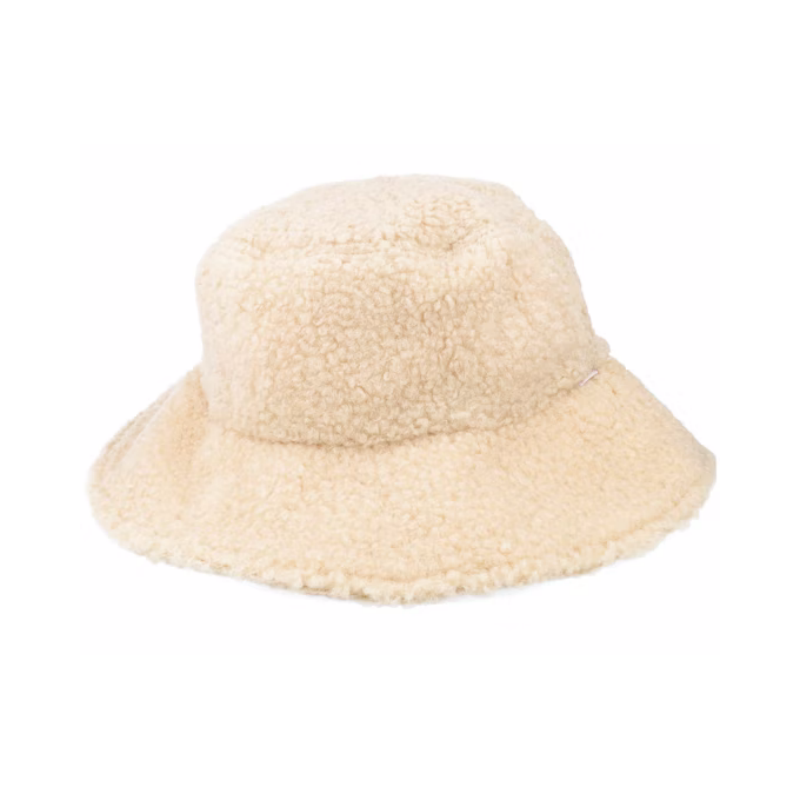 Custom Designed Oatmeal Bucket Hats for Kids Winter Warm Fashion Wholesale-Casual Daily Use with Cartoon Pattern