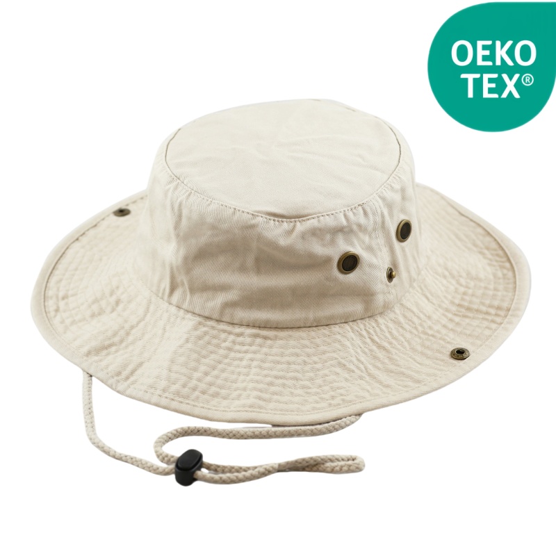 Adjustable Curved Fisherman Bucket Hat for Spring Summer Sporty Climbing Fashion with Breathable Rope String