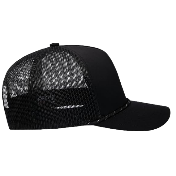 2024 Custom 100% Polyester 5 Panel Unisex Trucker Mesh Hats High Quality Patch Embroidery Logo Hip Hop Fashion Plain Design