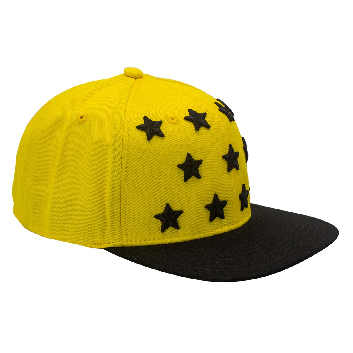 Customized 3D Embroidery Starts Patch Sports Baseball Hat Double Tone Snapback Caps Flat Bill Dad Hats