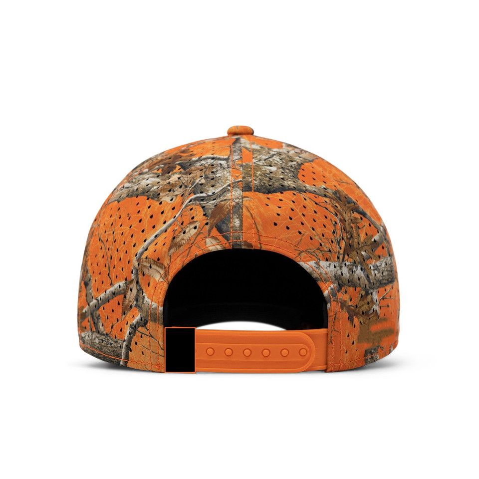 Men's Summer Outdoor Sports Hat Fashionable Camo Leaf Baseball Cap Trucker Hats for Fishing and Cycling Terry and Mesh Fabric