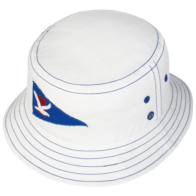 Custom Printed UV Contrasting Coloured Bucket Hat Fashionable Unisex Fishing Hat with Cartoon Pattern for Casual Scene