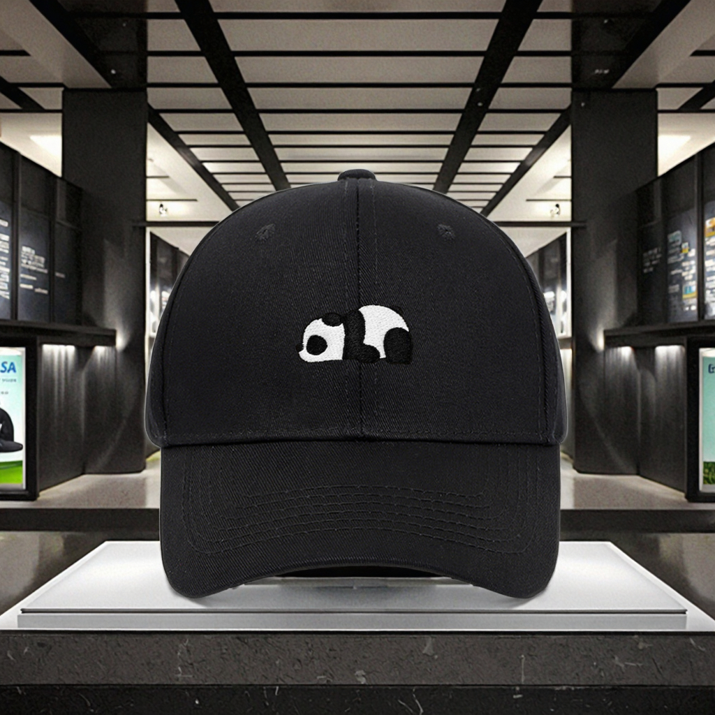 Unisex Casual Outdoor Custom Embroidery Panda Logo Baseball Cap