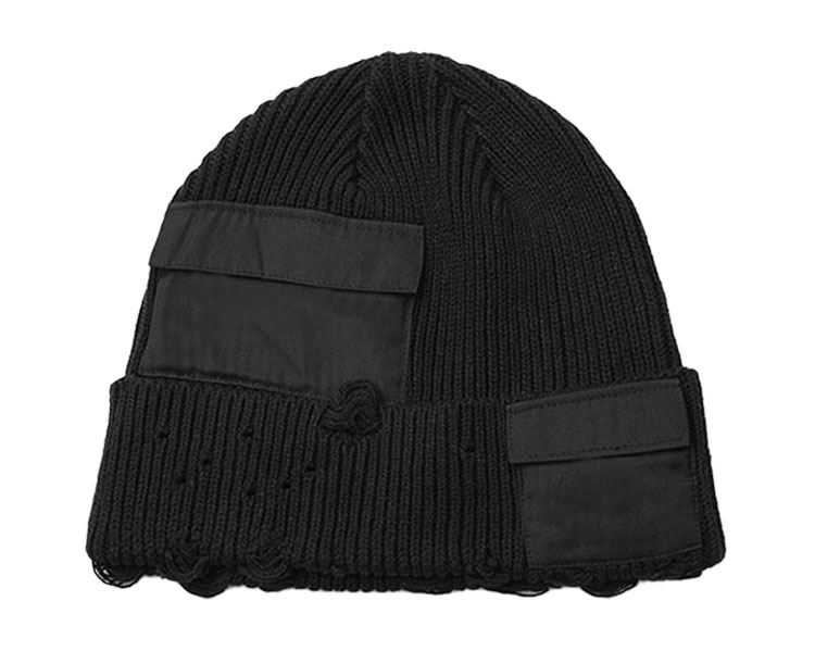 Customized Hat Winter Warm Fold Promotional Cool Knit Beanie Hats With Pocket