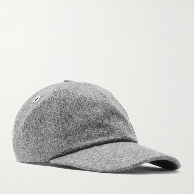 Custom Embroidered logo 6 Panel Unstructured Sports Cap Winter Warm Melton Blank Dad Hat Luxury Wool Baseball Cap for Men Women