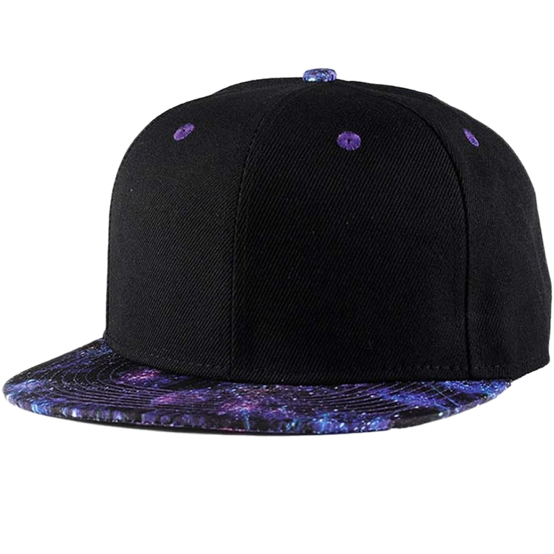 Custom High Guality Adjustable Baseball Cap Colorful Flat Bill Snapback Hat for Men and Women with Hip Hop Style