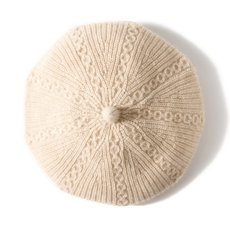2025 Autumn Winter New Women's Beret Warm Ear-Protecting Hat Fashionable and Casual Outdoor Knitted