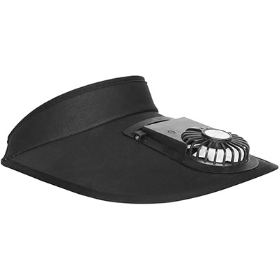 Custom Logo Cotton Plain Design Electronic Fan Summer Outdoor Sun Visor Cap Daily Sports Cycling Sun Protection for Casual Wear