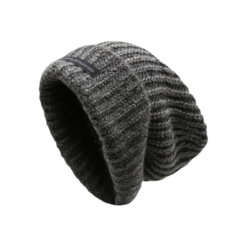 Winter Skull Cap - Men's and Women's Universal Thick and Extended Stylish and Warm Knitted Hat - Cold Hat