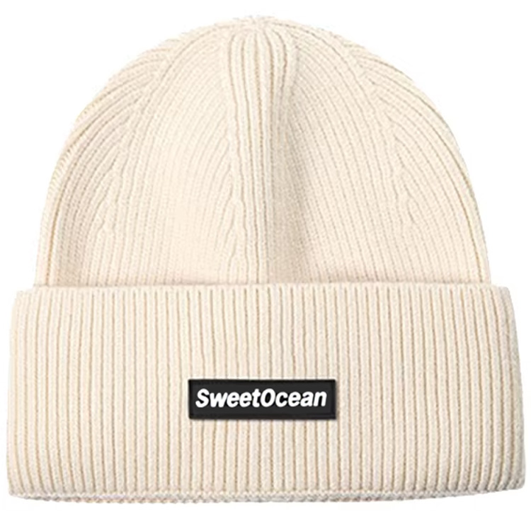 Unisex Custom Winter Knitted Cuffed Beanie Hat Wholesale Custom Logo Cotton Digital Printing Free Size for Business Scene