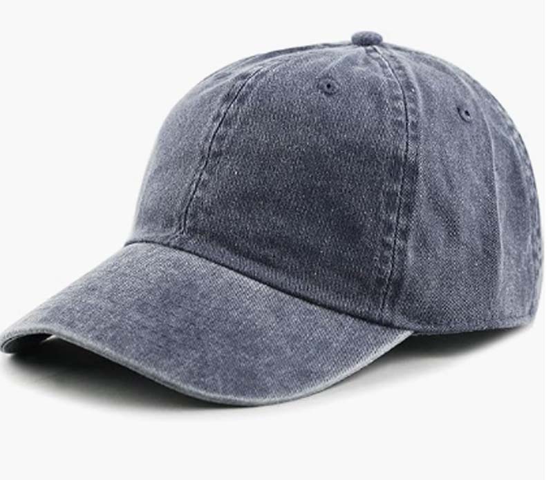 HIgh Quality  Unstructured Curved Brim Sport Hat Unisex Vintage Custom Logo Distressed Cotton Baseball Caps Washed Dad Hats