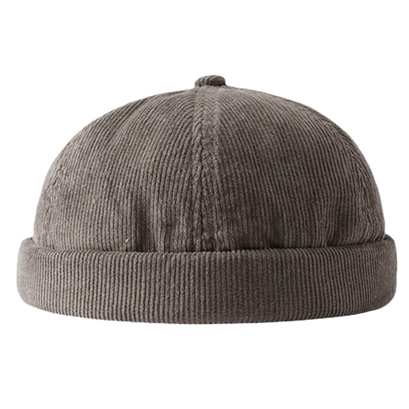Manufacturer's Fashion Street Hip Hop Style Corduroy Skull Cap Custom Logo 3D Embroidery for Beach Business & Travel
