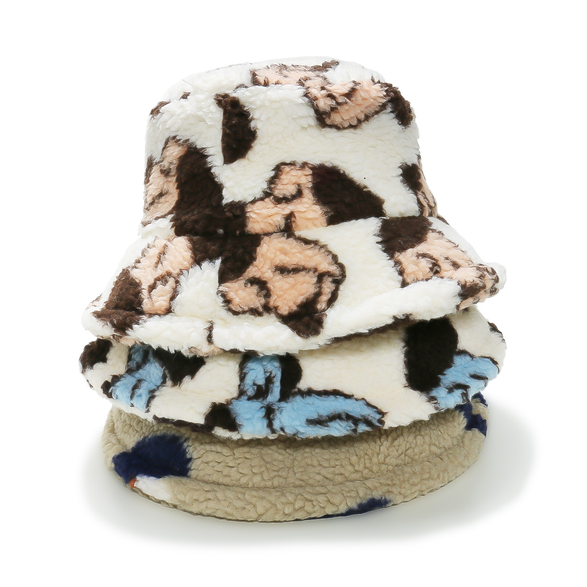 New Style Men's and Women's Universal Fishing Hat. Soft Wool Dog-shaped Warm Hat. Suitable for Autumn and Winter.