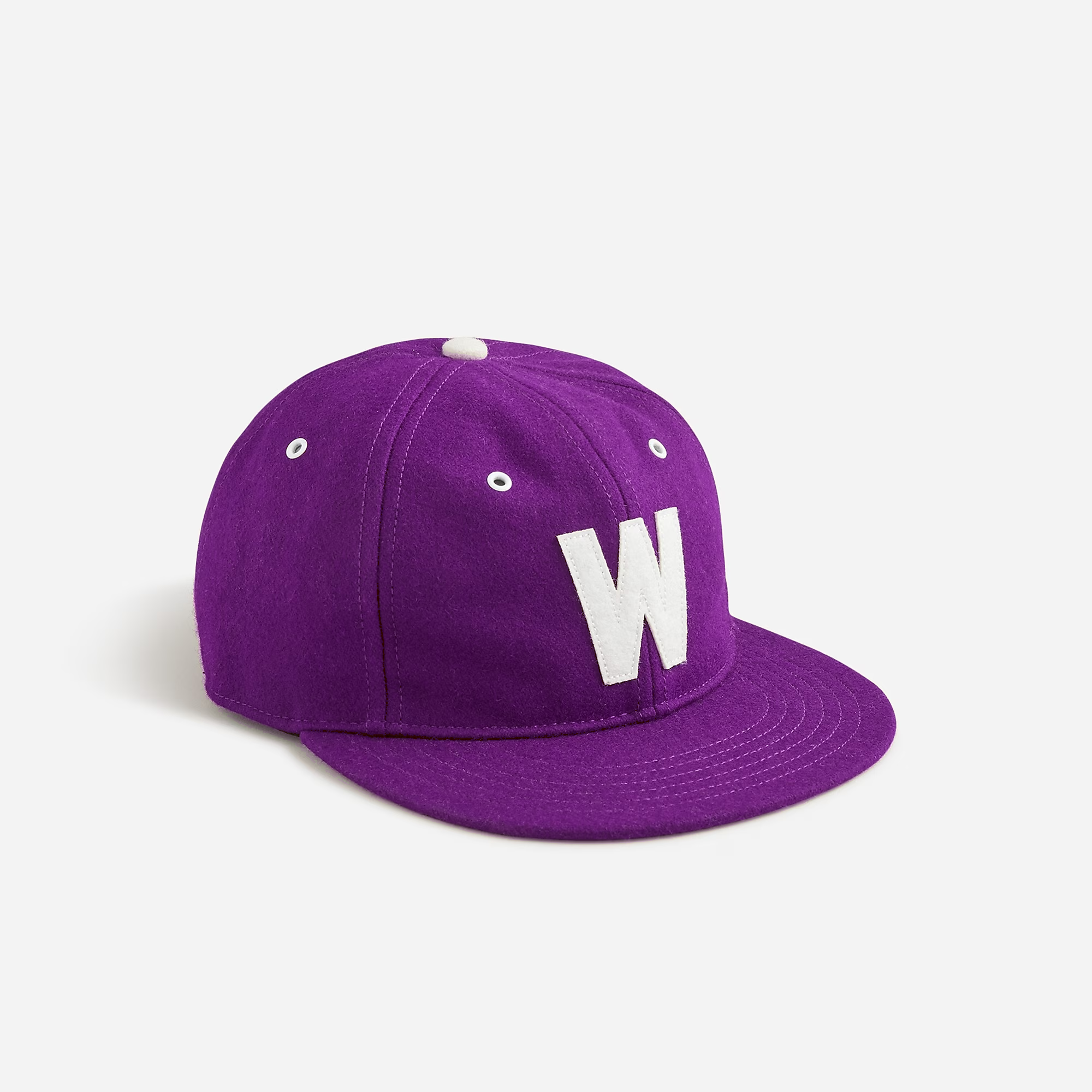Good Quality 6 Panel Wool Blend Unstructured Snapback Hat Felt Logo Wool Caps