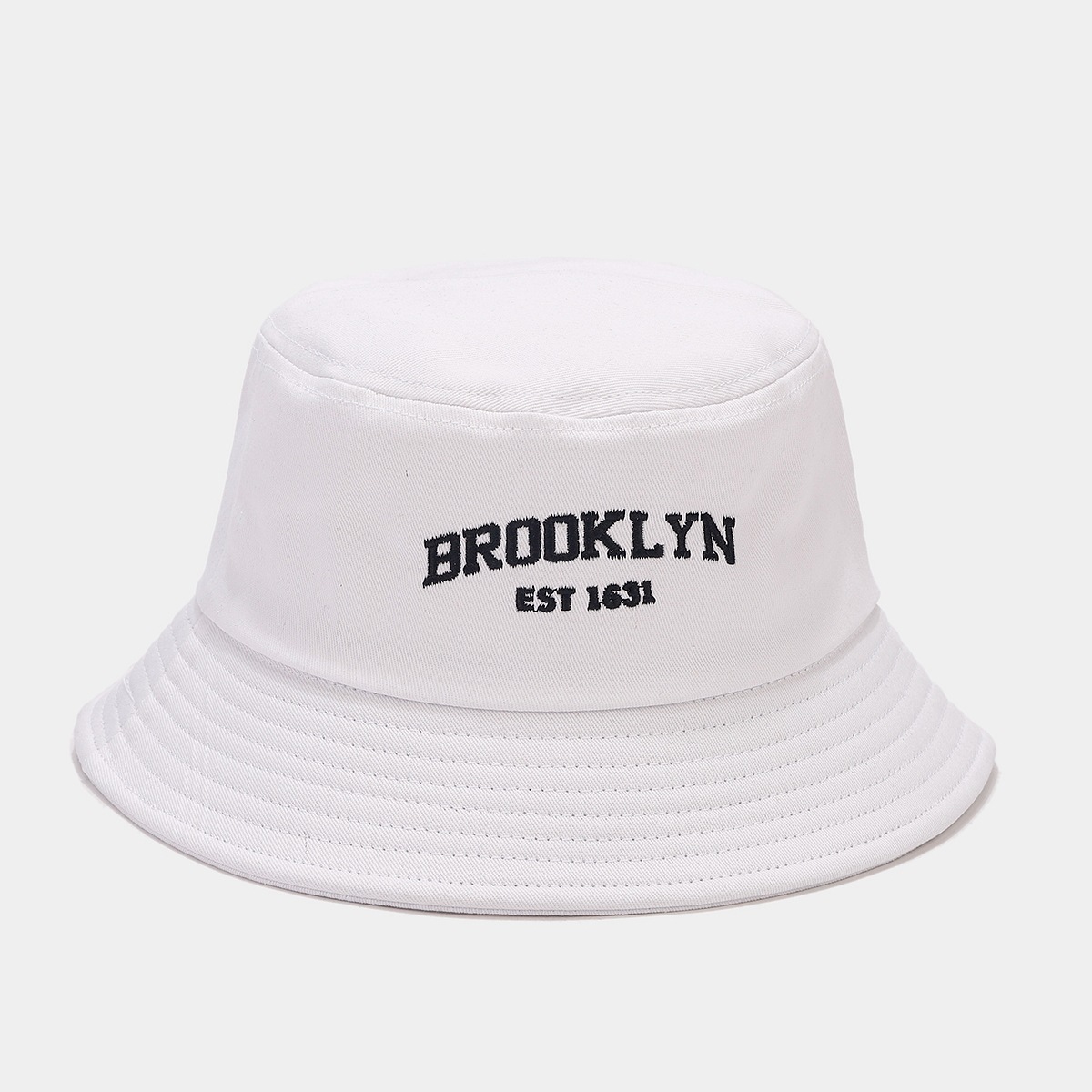 Spring/Summer New Style Simple Letter Embroidery Fisherman Cap Fashionable Foldable Bucket Hat for Both Men and Women