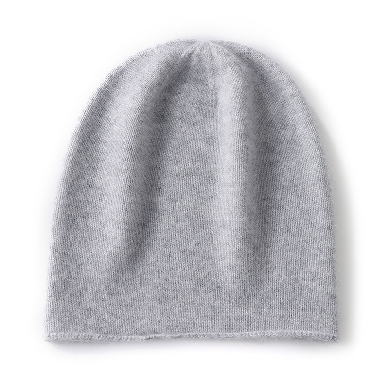 Cashmere Blended Knitted Hat with Elastic Rolled Edges a Casual Cold Hat for Leisure Use  Manufacturer Wholesale Available