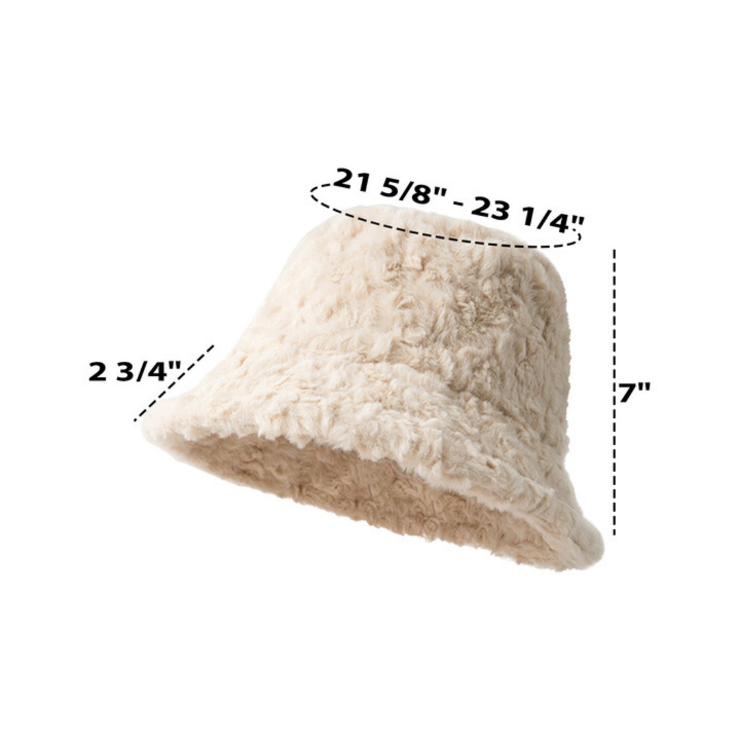 Winter Sporty Fisherman Hat Plush Fashion Lamb Wool Warm Curve Brim Breathable Waterproof Terry Fabric Custom Logo Fruit Letter