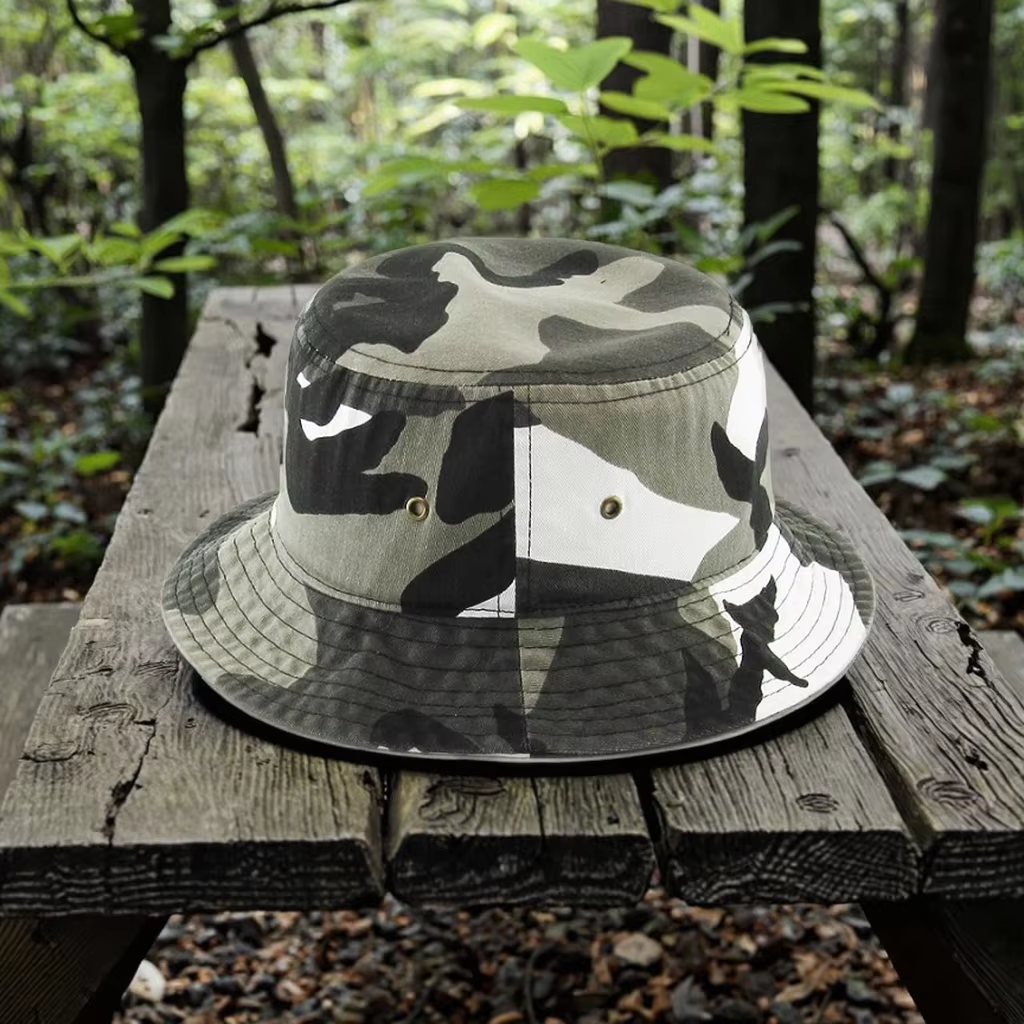 Custom Logo New Fashion Vintage Mesh Fabric Bucket Hat Casual Cycling Daily Use for Fishing and Travel Sweet Visor