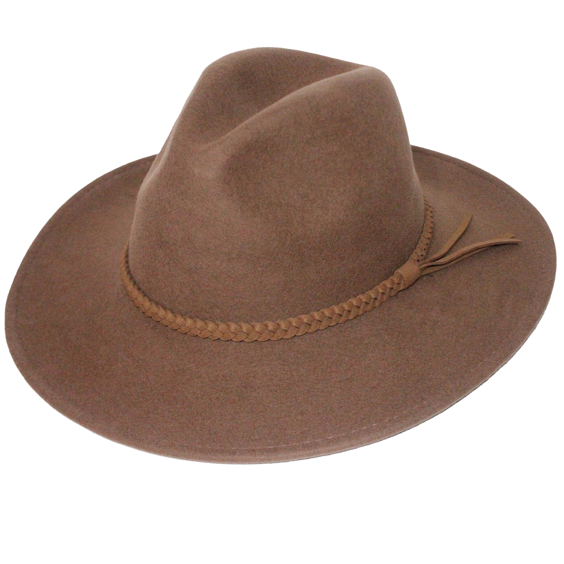 Wholesale New Arrival 2025 Fashion Wool Blend Hats Wide Brim Dress Hats for Women and Men Heart Drop Top Caps